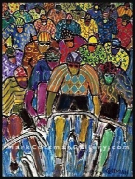 Bicycle Race
24 x 18
mixed media on canvas